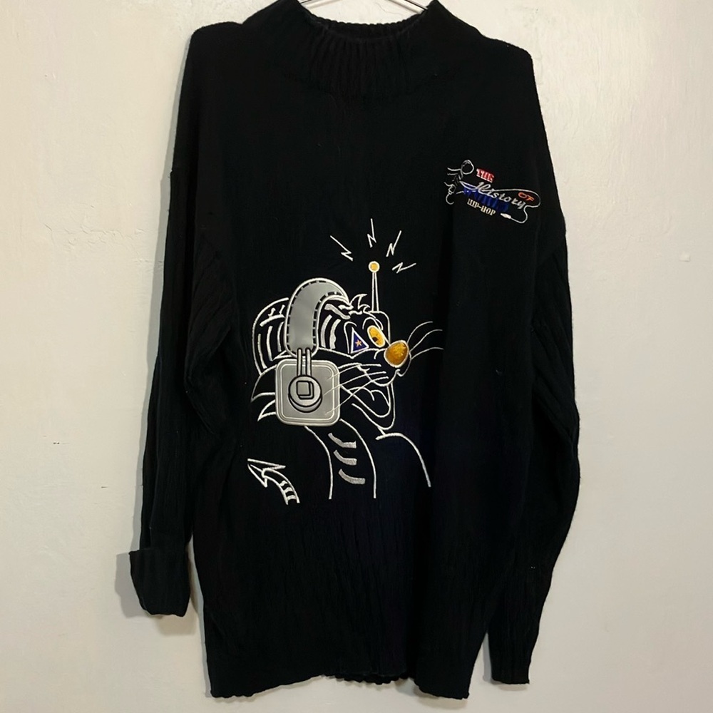 Y2K vintage Hip hop oversized sweater by Original Fox the history of Hip Hop X